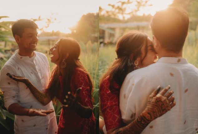 Mismatched star Prajakta Koli drops her happy Mehendi moments with Vrishank Khanal