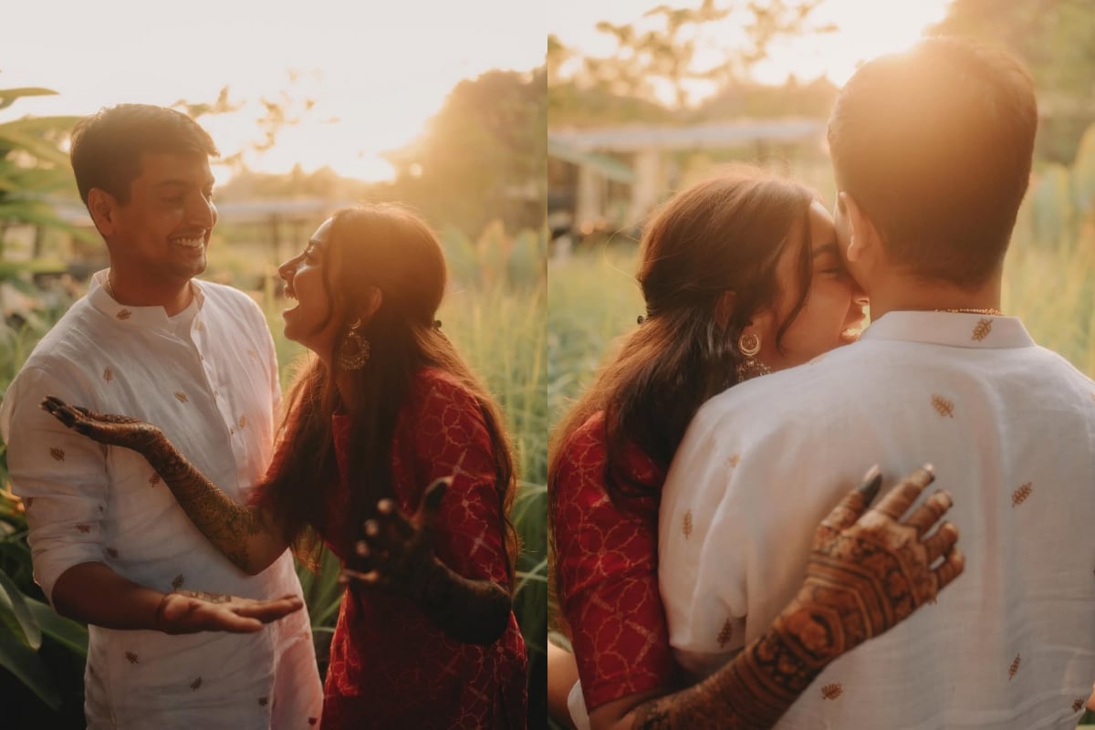 Mismatched star Prajakta Koli drops her happy Mehendi moments with Vrishank Khanal