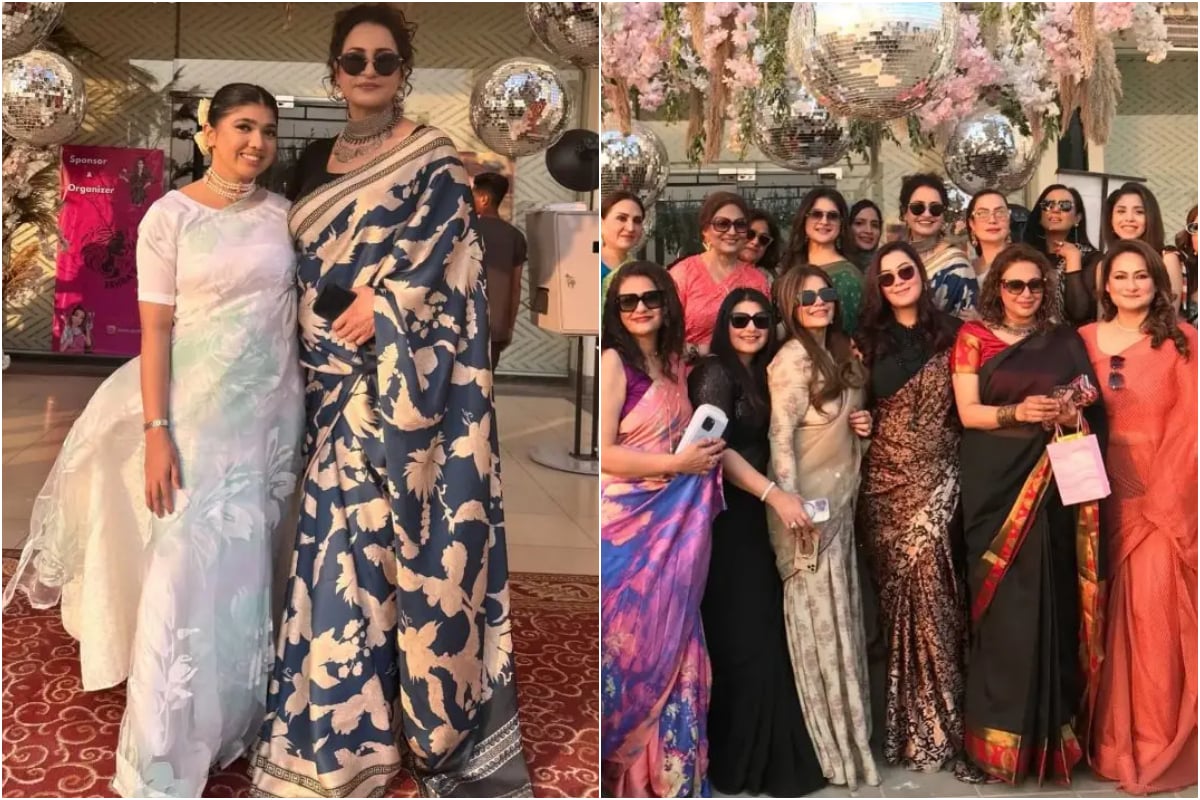 Saba Faisal Celebrates her birthday in ‘Saree Theme’ with fellow Celebrities