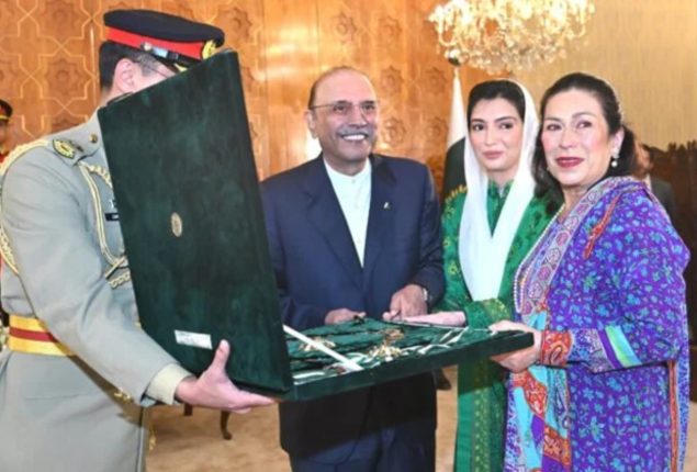 President Asif Zardari confers civil awards upon 69 recipients