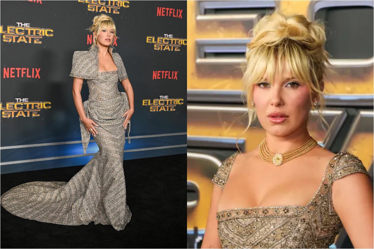 Millie Bobby Brown responds to criticism over her blonde look at “The Electric State” Premiere