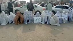 Women in Mardan block road to protest against gas Loadshedding