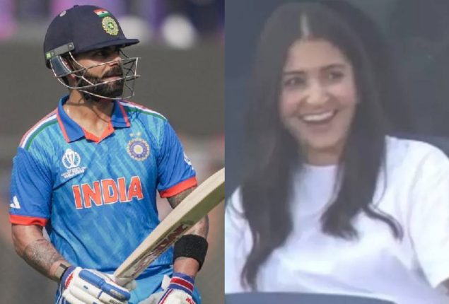Anushka Sharma’s heartwarming reaction to Virat Kohli’s half-century goes viral