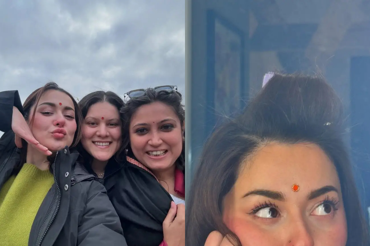 Hania Aamir embraces festive spirit, Wears Bindi for holi wishes
