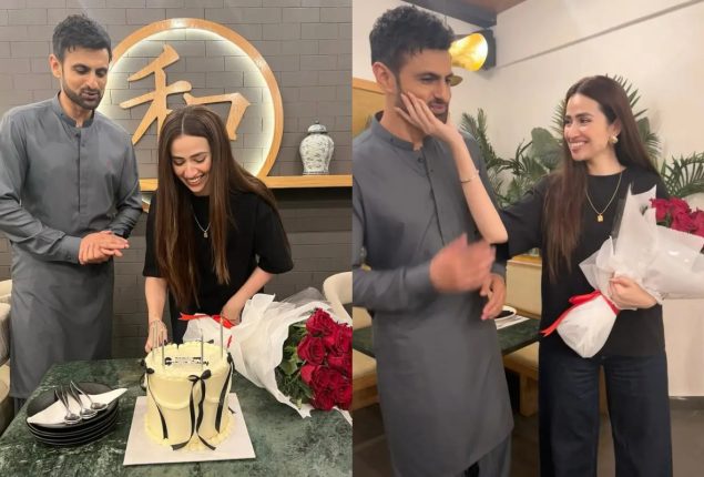 Shoaib Malik’s sweet celebration for wife Sana Javed’s birthday