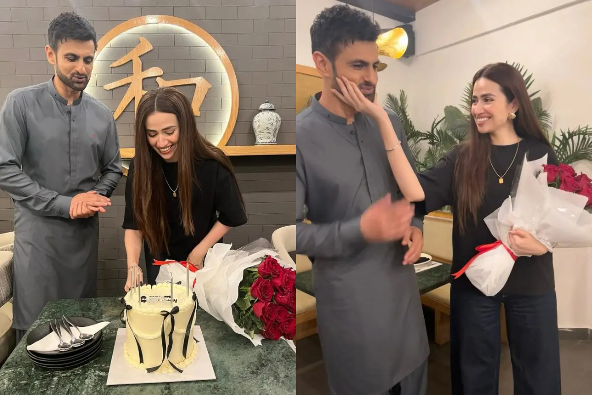 Shoaib Malik’s sweet celebration for wife Sana Javed’s birthday