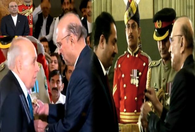 Pakistan Day: Ceremony for High Civil Awards held at Aiwan-e-Sadr