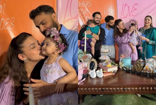 Zara Noor Abbas marks daughter’s first birthday with love and joy