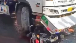 Speeding truck crushes father and son to death