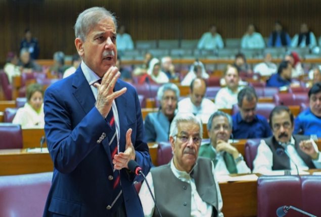 PM Shehbaz Sharif addresses in parliament over Indian attack on Pakistan