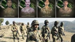 Four soldiers martyred, seven terrorists killed in KP & Balochistan IBOs