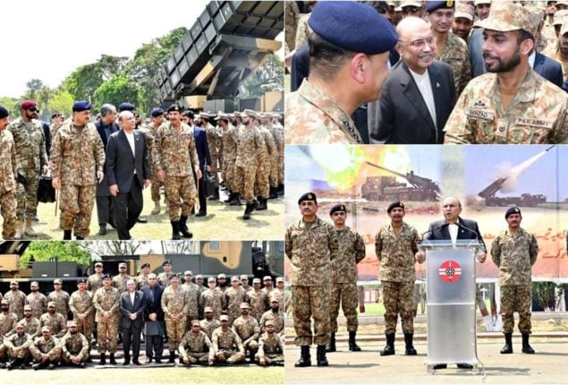 President Visits Gujranwala Cantt, Pays Tribute to Pakistan Armed Forces