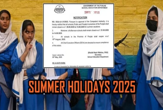 Summer Holidays 2025 Announced; Notification Issued
