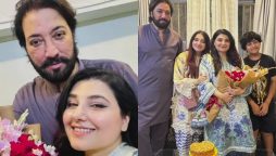 Javeria Saud receives adorable late night birthday surprise from family