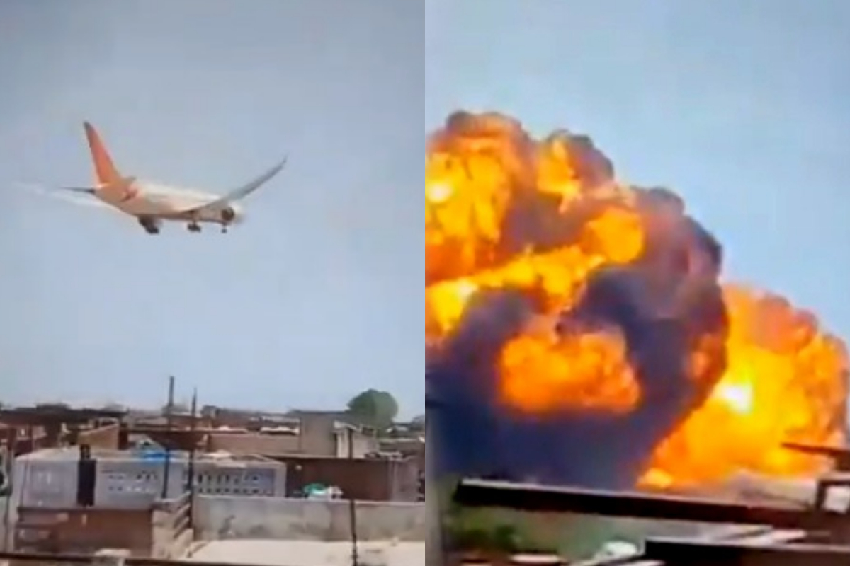 Breaking: Shocking videos of Air India plane crash shows massive destruction