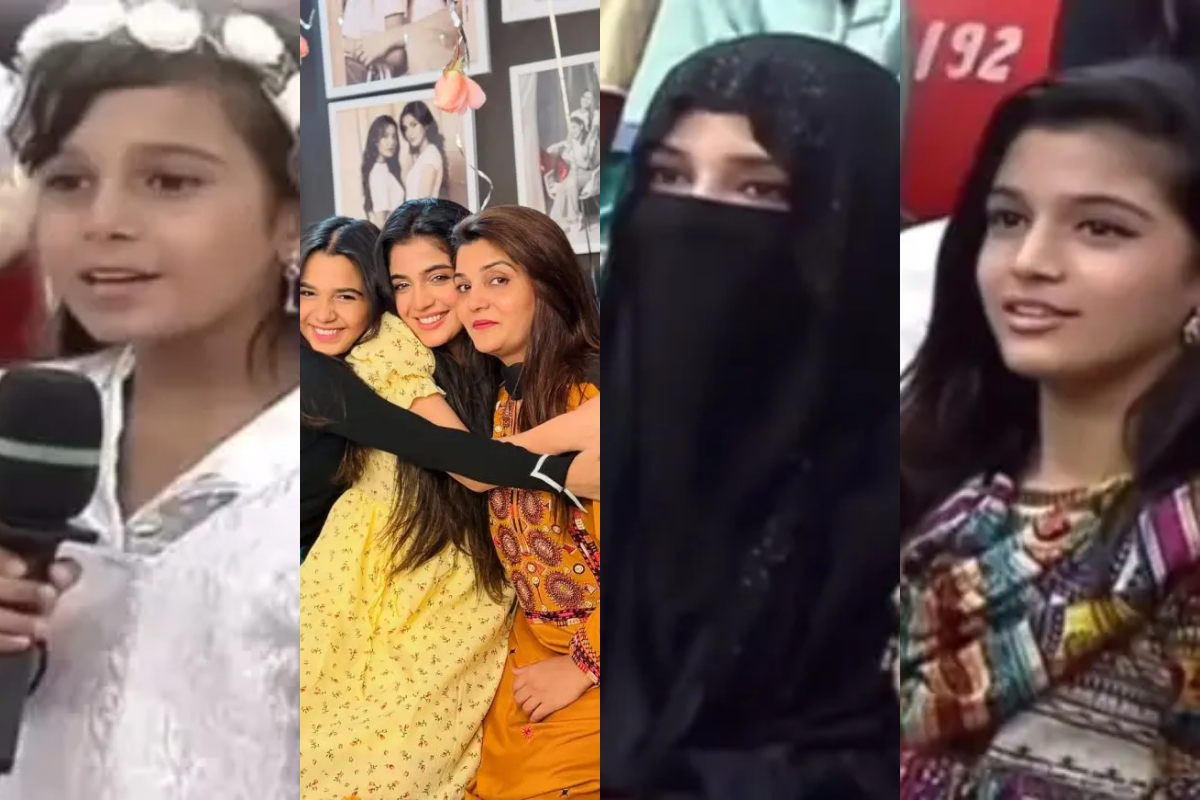 Why Laiba Khan, Emaan Khan & their Mom look so different in old clip? Video goes viral