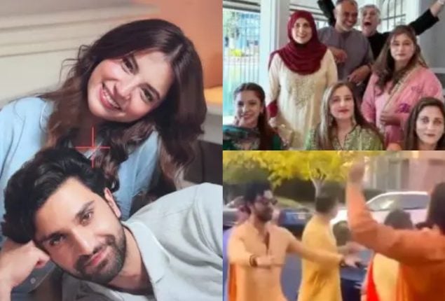 Ahad Raza Mir & Dananeer Mobeen spark buzz with wedding appearance together