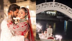 Rebecca Khan Nikkah: Hussain Tareen’s dramatic boat entry at Nikah makes internet crazy