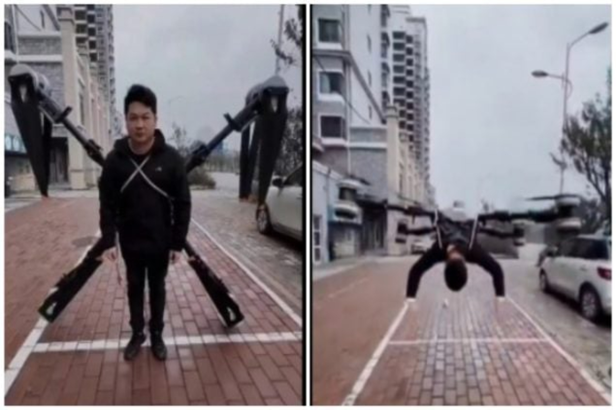 Dreams Come's true for human Fly.....Meet 'Drone Man of China!