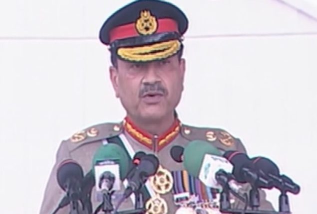 Field Marshal Syed Asim Munir attends Navy commissioning parade at PNS Rahbar