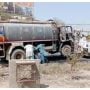 Motorcyclist killed after hit by water tanker in Karachi
