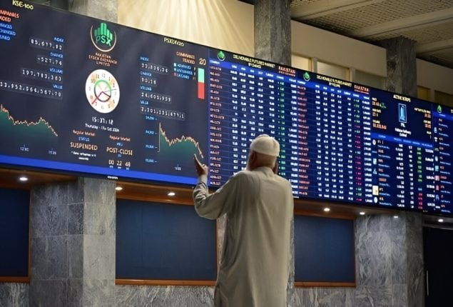 Hundred index rises 515 points to close at 122,761