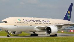 Saudi Airlines flight diverted to Karachi amid engine fire emergency