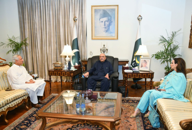 Senator Rehman briefed the President on the progress made in the Senate of Pakistan and highlighted the party’s active role in legislative business.
