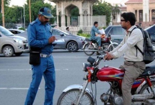 Punjab traffic police fines over 60,000 citizens for helmet and seat belt violations