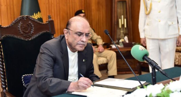 President Asif Ali Zardari fixes IHC judges seniority