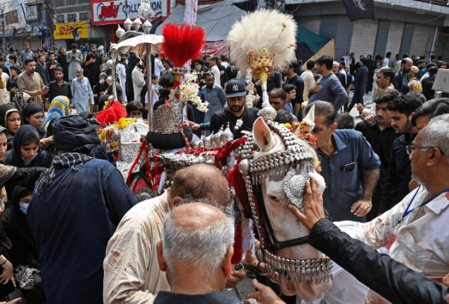 Muharram 10 (Ashura) observances with processions and mourning gatherings across the country