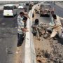 Temporary closure of Jam Sadiq Bridge disrupts morning traffic in Korangi
