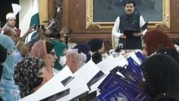 KP Assembly’s reserved seat members take oath at Governor House