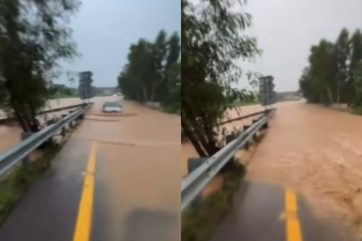 Floodwater reaches Islamabad Motorway, Causing major traffic jams