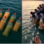 Egyptian man throws food into Sea for Gaza, Sparking global emotion