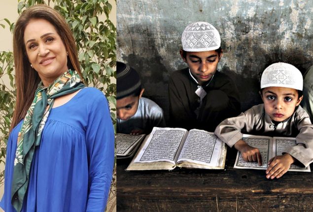 Actress Bushra Ansari calls for strict monitoring of Islamic seminaries (madrasa)