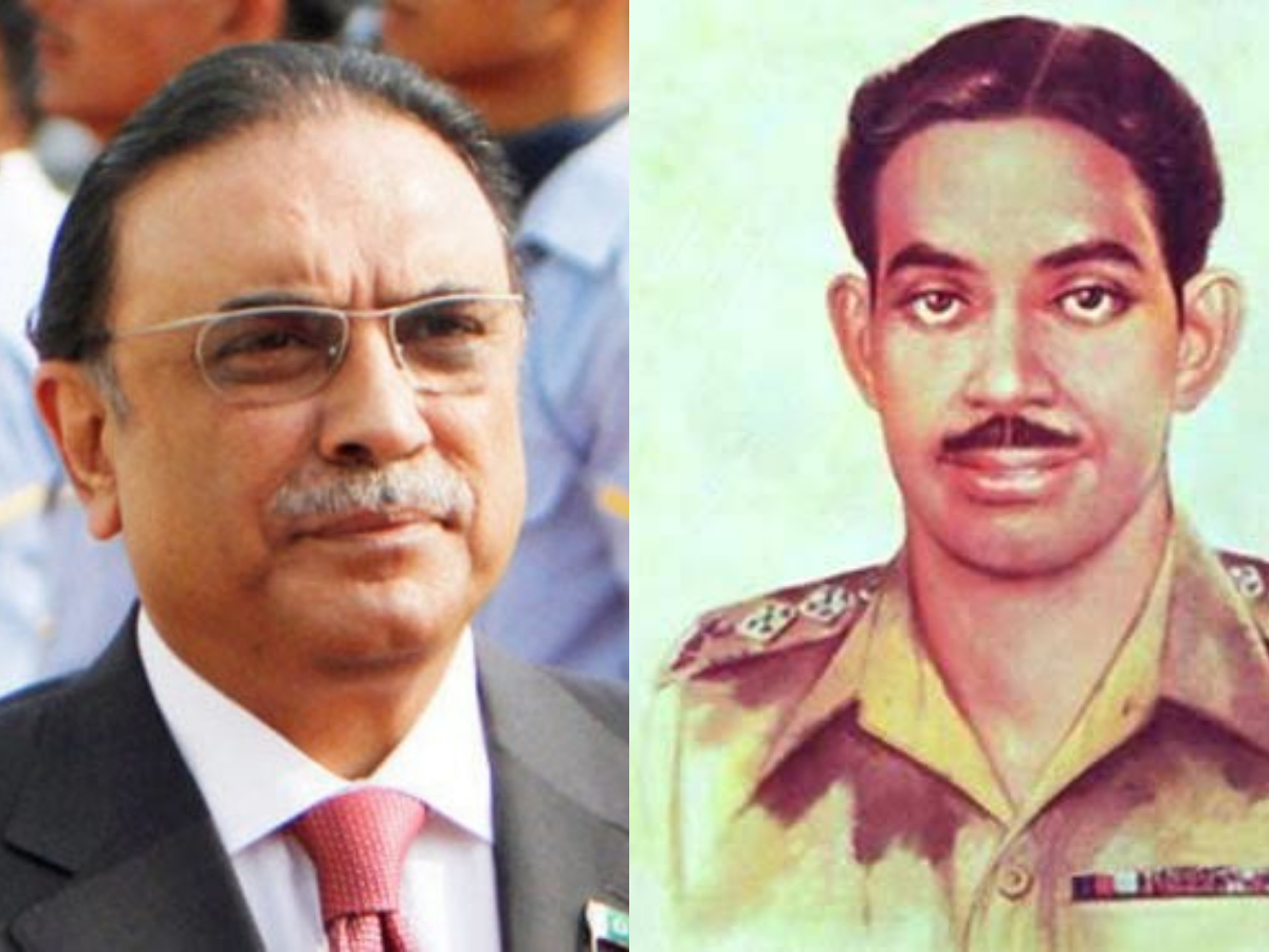 President Zardari honors Captain Sarwar Shaheed on 77th anniversary