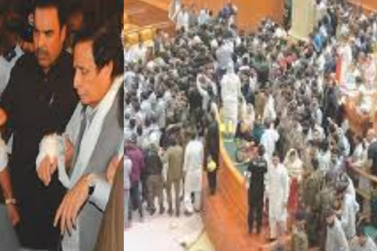 Chaos in Punjab Assembly: PTI and PML-N committee members slap each other
