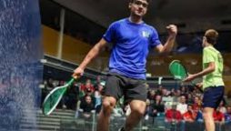 Pakistani Squash tar Hamza Khan's big win