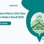 BISE Lahore 10th Class Results – Position Holders List Announced