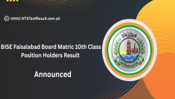 BISE Faisalabad 10th Class 2025 Results – Toppers List Announced