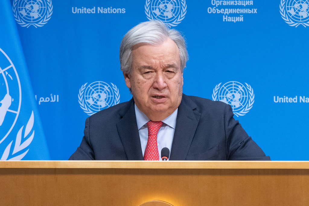 UN Secretary-General declares Gaza situation destructive