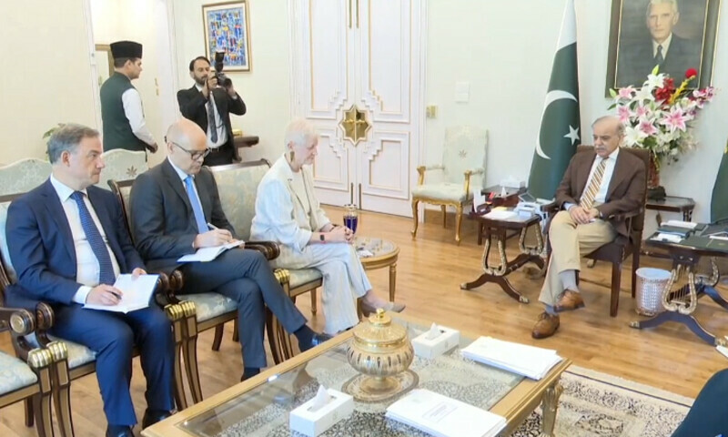 PM Shehbaz meets EU ambassador for farewell talk