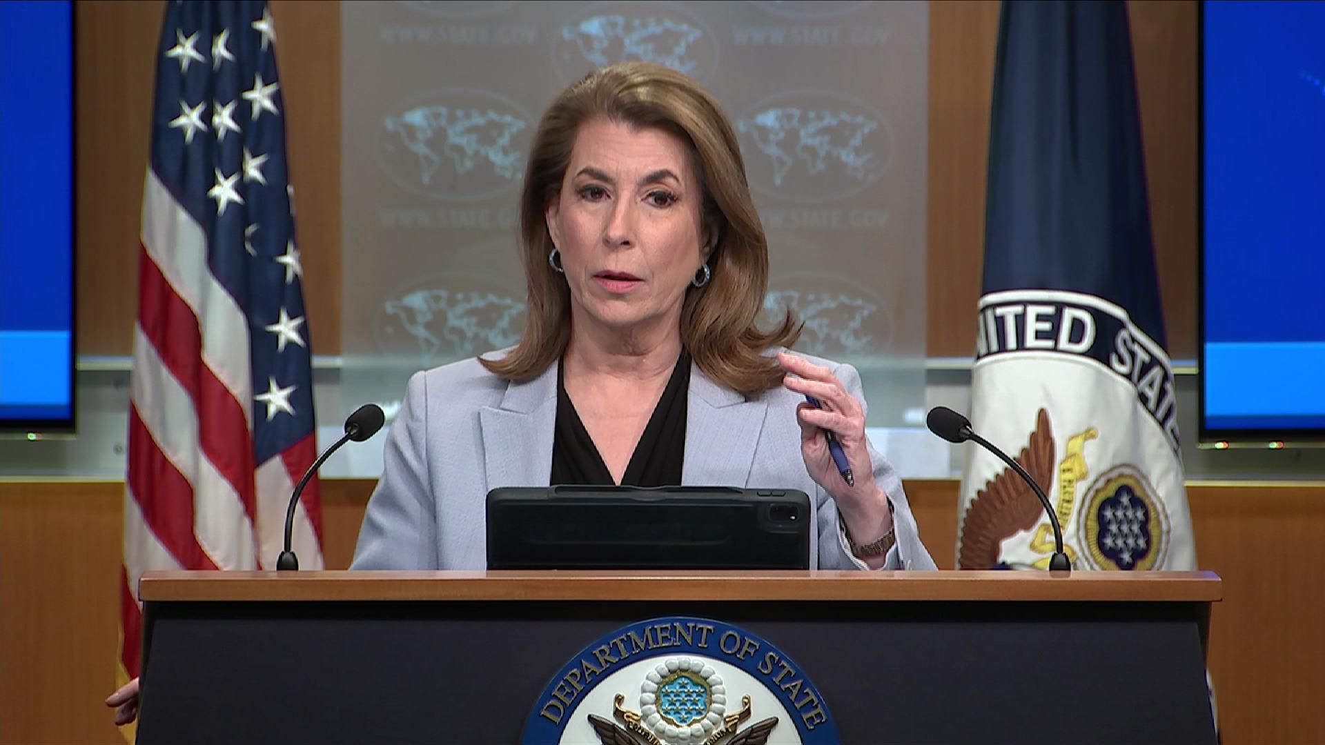 U.S. condemns Iran's halt in cooperation with IAEA