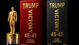 Trump Unveils Gold Statue Fragrance , Priced at $249