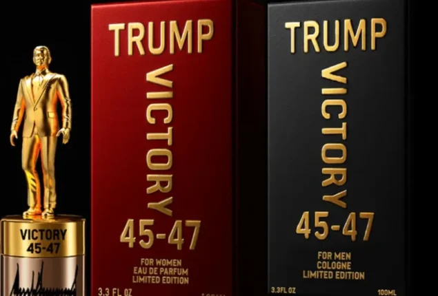 Trump Unveils Gold Statue Fragrance , Priced at $249