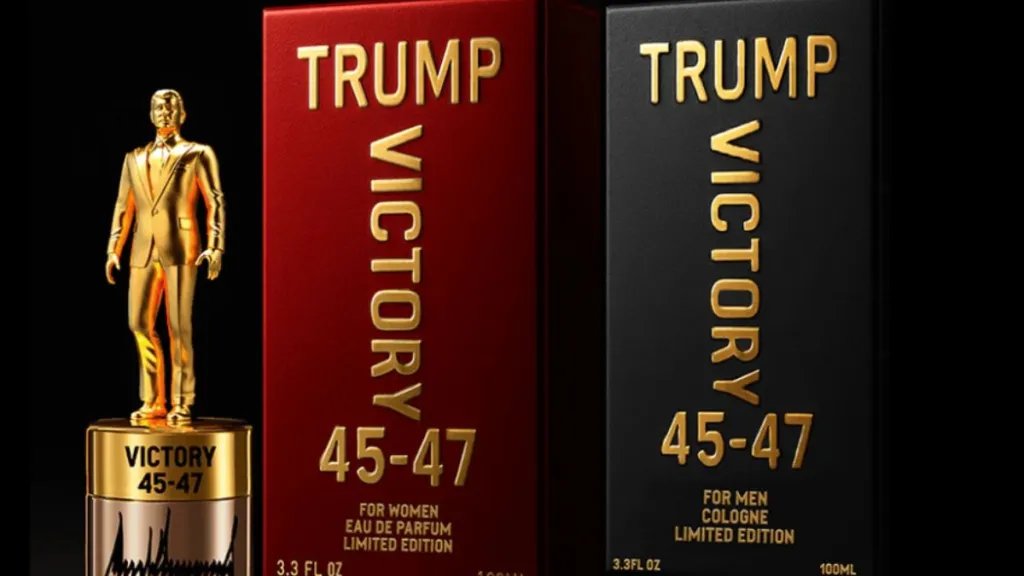 Trump Unveils Gold Statue Fragrance , Priced at $249
