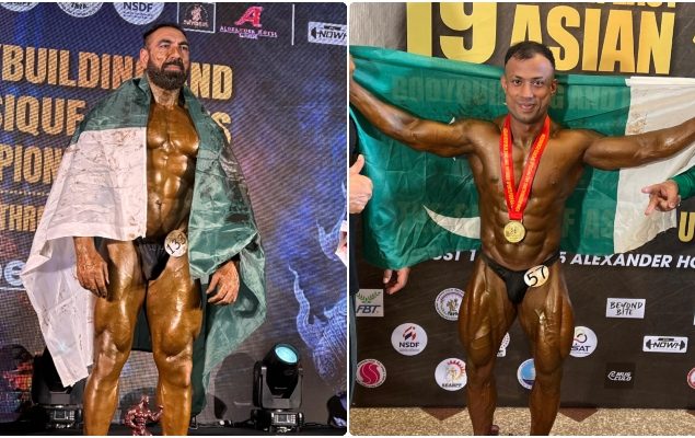 Pakistani bodybuilders secure two gold medals at Asian Championship