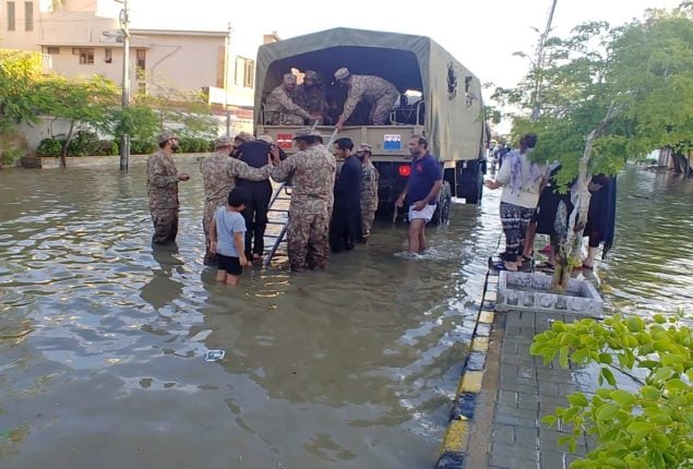 Flood Alert Issued for Sindh and Balochistan; Pak Army continues extensive flood relief operations