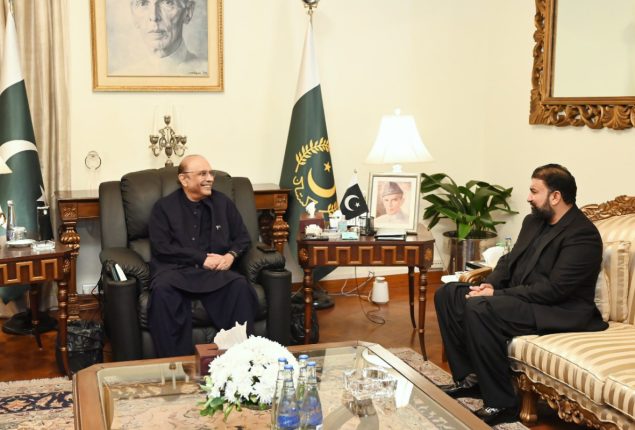 President Zardari discuss peace and development of Balochistan with CM Bugti